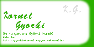 kornel gyorki business card